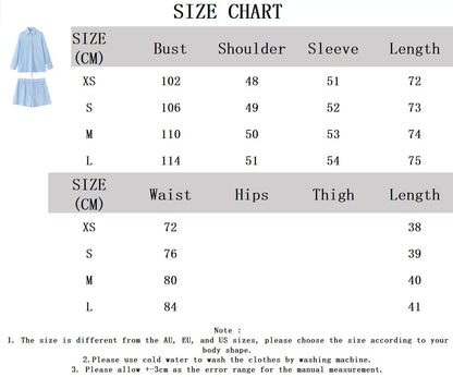 Summer Casual Striped 2 Piece Set 2024 New Long Sleeve Back Lace-up Shirt+Elastic Waist Shorts Sets Elegant Fashion Women's Suit