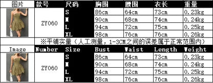 Sexy Summer Bodycon Mini Dress Fishbone Boned Slim Fit Pleated Ruffled Sleeveless Party Clubwear Casual Streetwear Outfit
