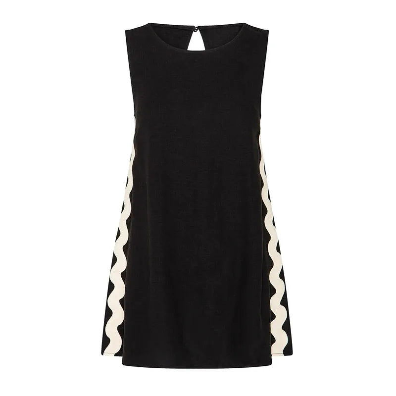 Casual Sleeveless Shirts Long Pant Woman's Set Versatile Loose O-neck Shirts High Waist Trousers Sets Female Spring Chic Outfits