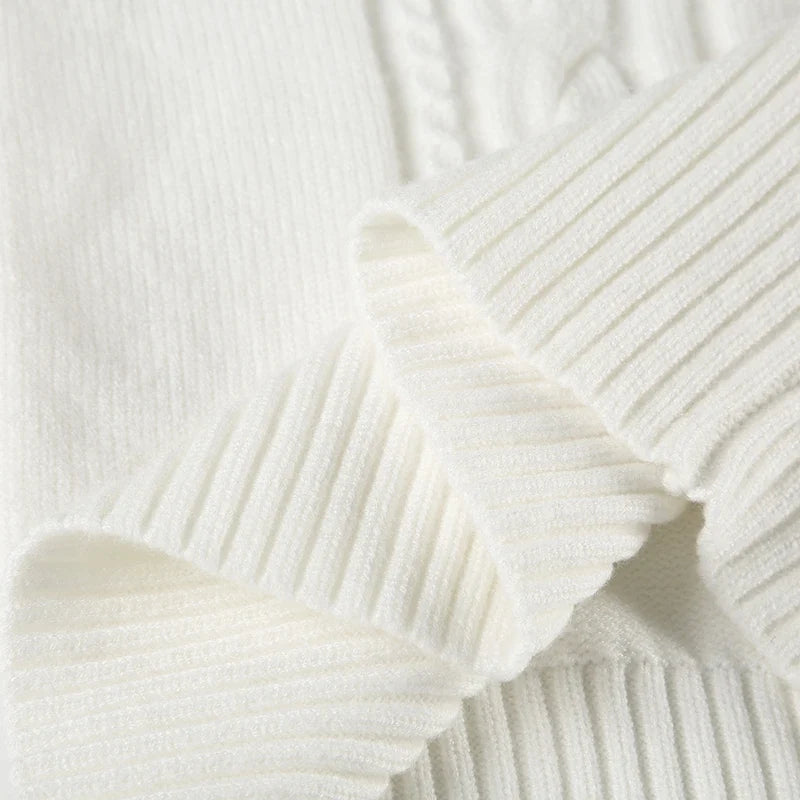 Casual V-neck Sweaters Simple Solid Knitwear Long Sleeve Tops Autumn Winter All-match Slim Fit Pullovers Sweet Homewear