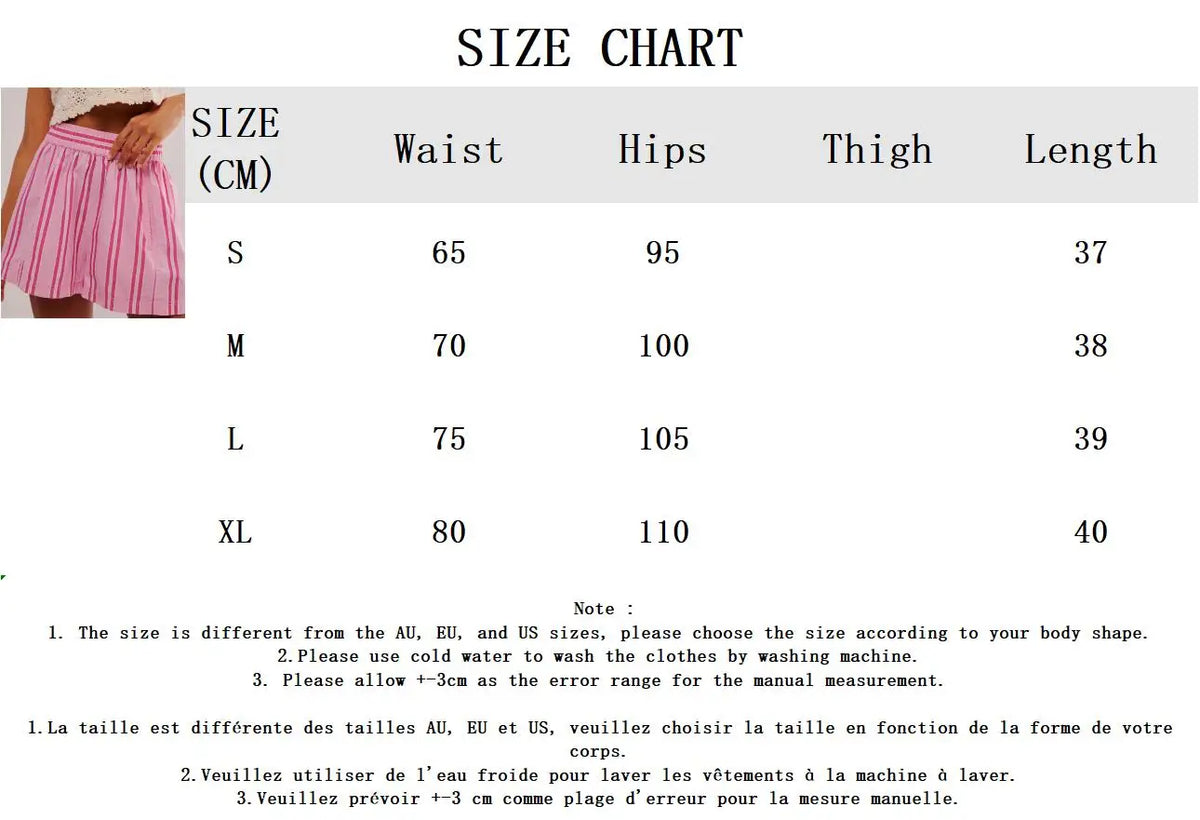 Pocket Striped Shorts Women 2024 Summer New Mid Waist Streetwear Fashion All-match Holiday Short Pants Cozy Casual Beach Shorts
