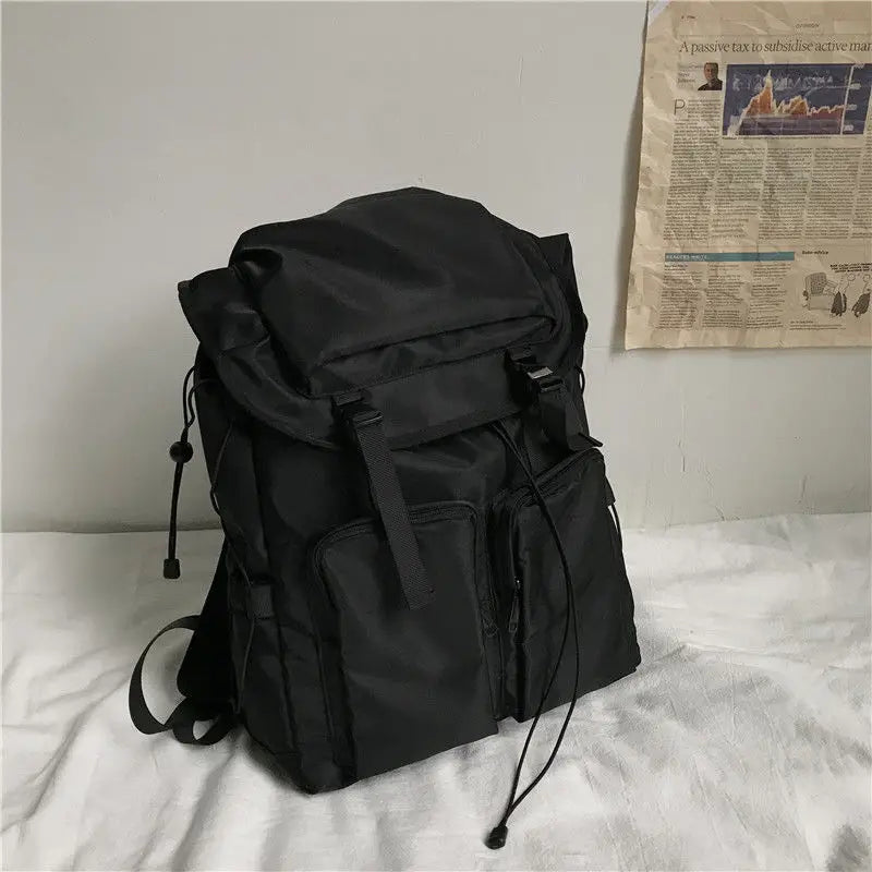 Black Backpack Female High-capacity Computer Travel Backpack Male College Student Schoolbag School Bags For Teenage Girls