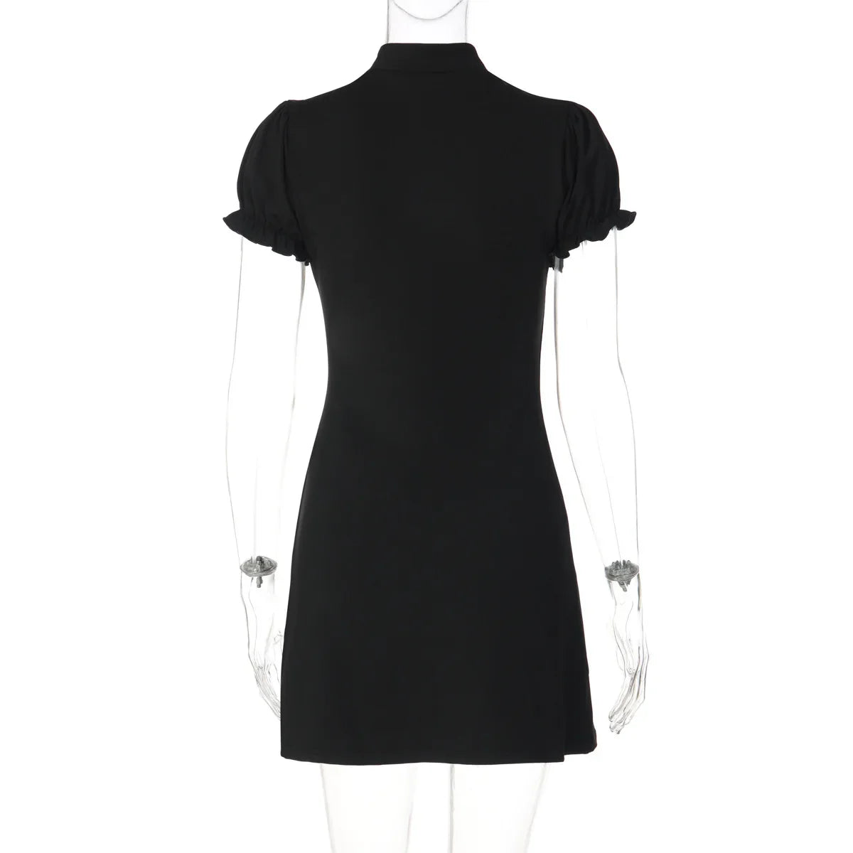 Club Dress for Women Spring New Sexy Slimming Low Cut Short Sleeve Party Dress