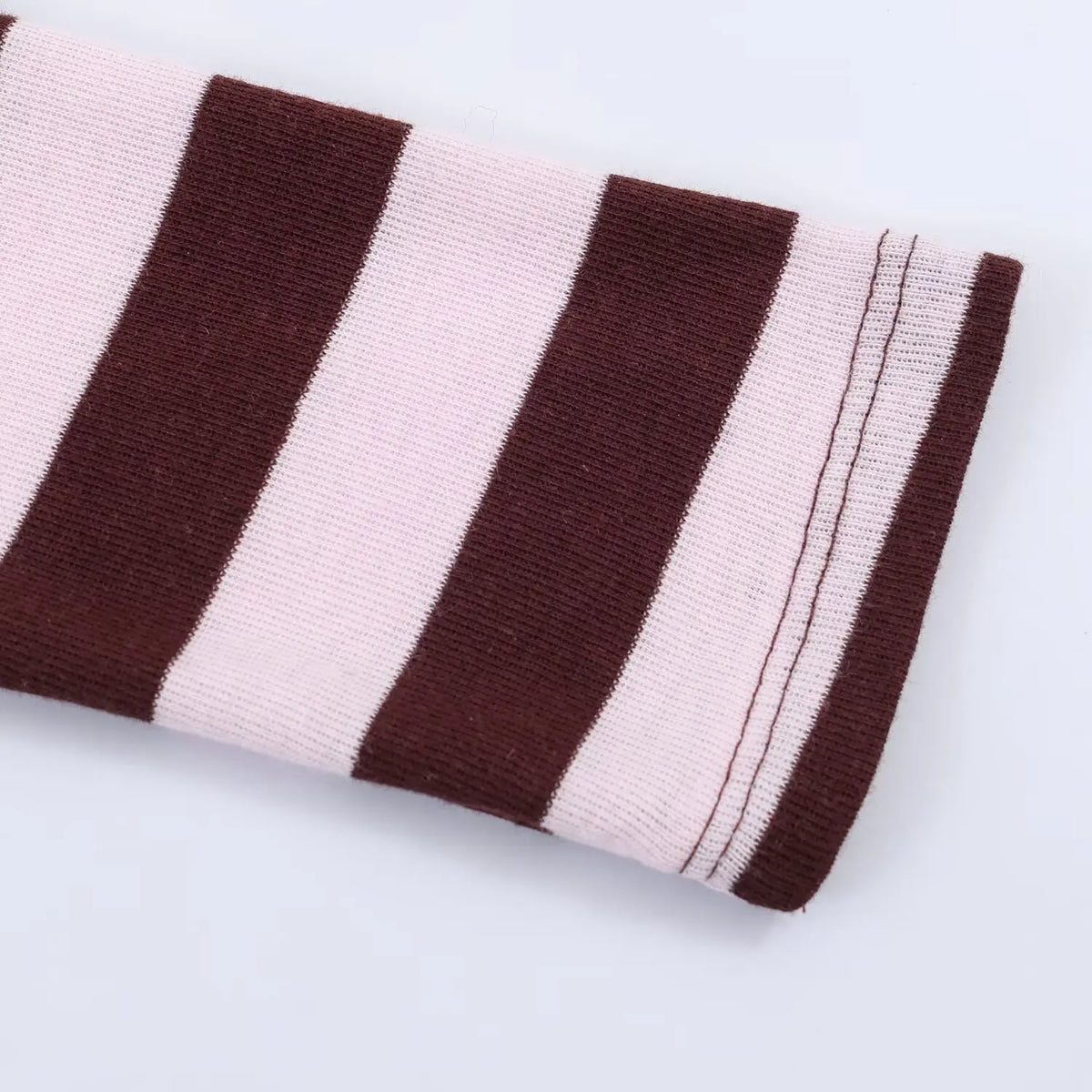 Women's Spring Fashion Versatile Round Neck Striped Short Pullover Top Female Elegant High Street Casual Long Sleeve Top
