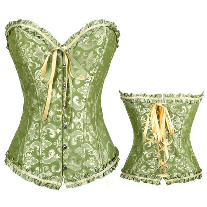Strap Lace Strapless Shapewear Top Vest Fishbone Shaping Women Corset Waistcoat Retro Slim Fit Waist Cinching Tank Blouse Summer