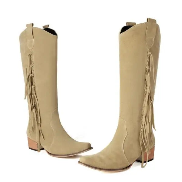 Shoes Fashion Boots Woman Sexy Thigh High Heels High Sexy Boots-Women Round Toe Punk Over-the-Knee Stiletto Ladies Med Rub