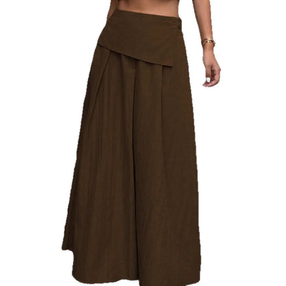 Autumn Women Solid Slim Fishtail Skirt Spring In Elegant Fashion High Waist Fold Skirts Lady Causal Street Short Dress Sexy