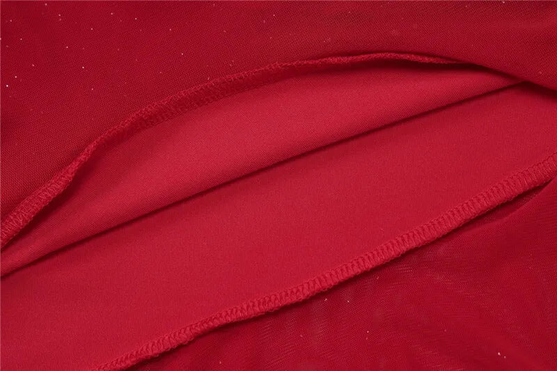 Spaghetti Strap Ruffled Sexy Mini Dress For Women Red Fashion Sleeveless Backless High Waist A-line Club Party Dress