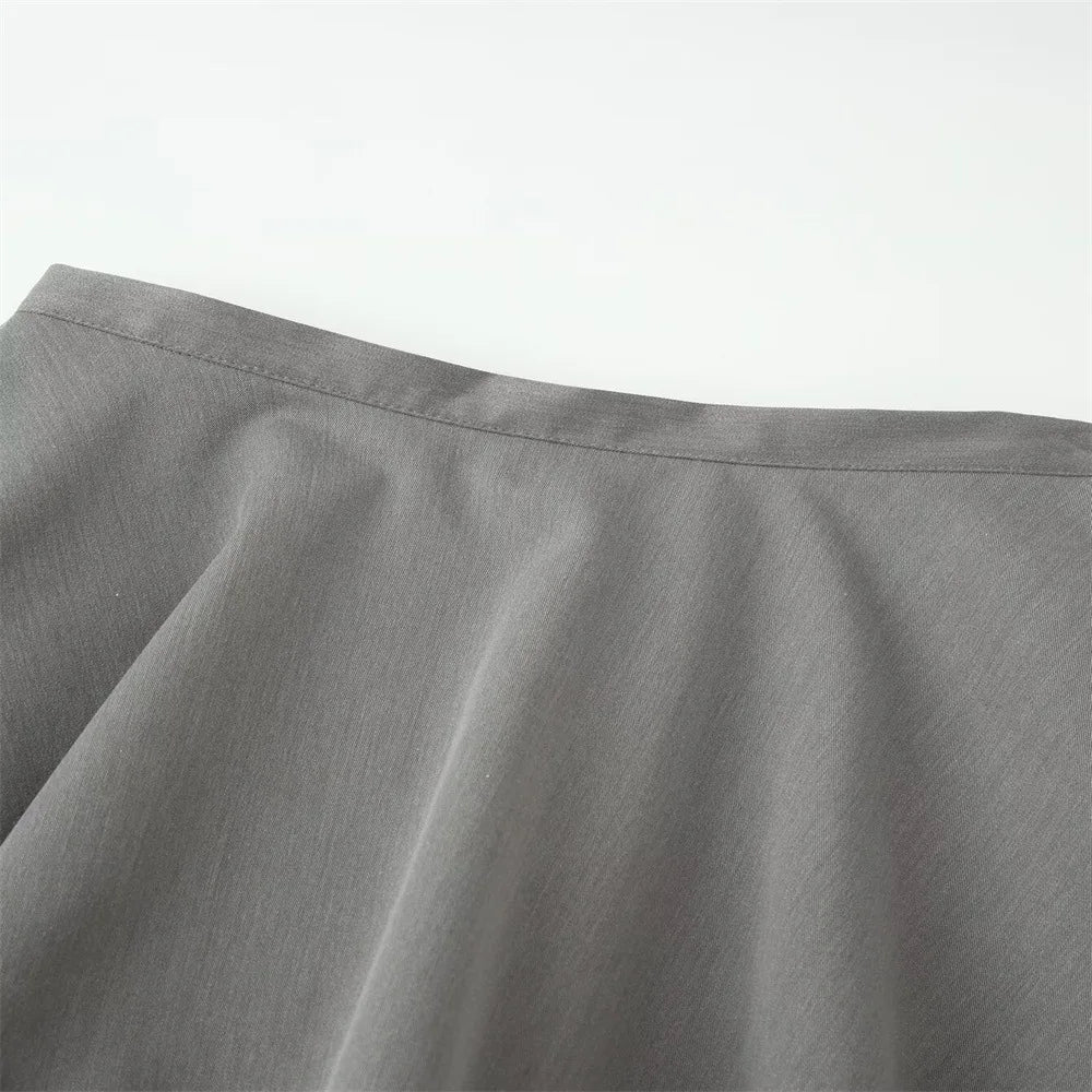 Stylish Irregular Casual Skirt Women Solid Commuting High-Waisted Irregular Layered Skirt Spring Summer New Street Skirt