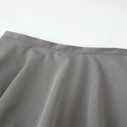 Stylish Irregular Casual Skirt Women Solid Commuting High-Waisted Irregular Layered Skirt Spring Summer New Street Skirt