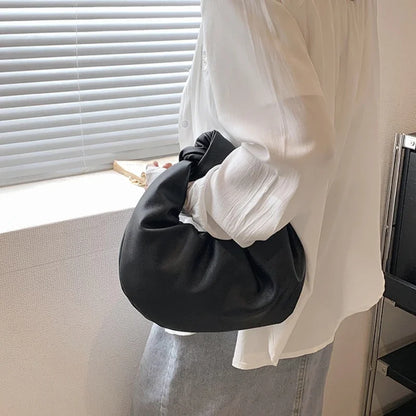 Top-Handle Bags for Women Japanese Fairy Elegant Y2k Aesthetic Handbags Sweet Fashion Office Lady Chic All Match Solid Clutches