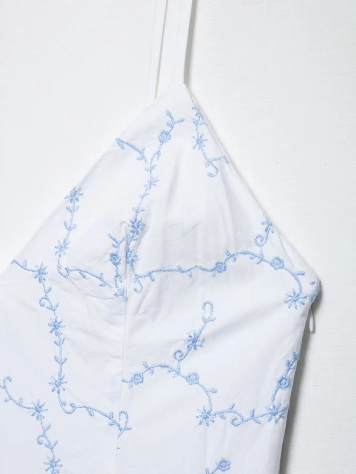 Summer Elegant Embroidery Sling Mini Dress For Women Holiday Sleeveless Backless V-Neck Pocket Side Zipper Causal Dresses