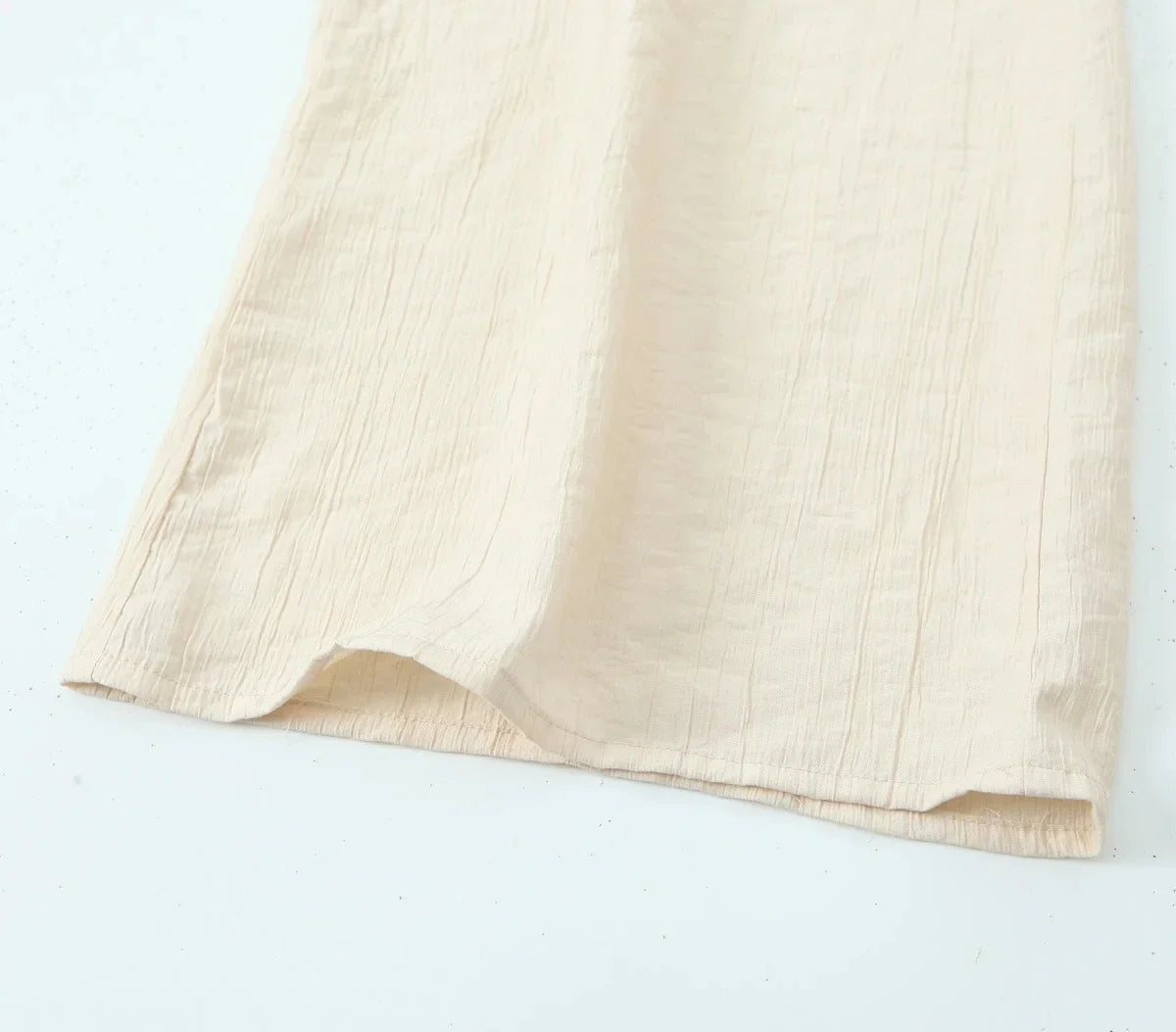 Drawstring Elastic Waist Wide Leg Summer Women Pants Beige Casual Loose Female Long Pantalones 2025 5 Colors Pants