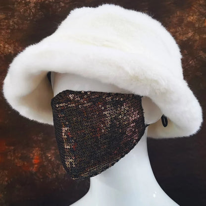Winter 58-60cm XL Faux Fur Bucket Hat For Women Outdoor Warm Luxury Oversize Fisherman Hat Girl Trendy Party Long Fur Panama Cap