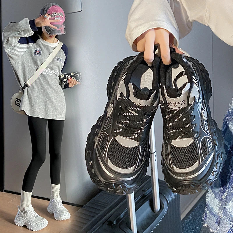 New Fashion Winter Flat Women's Casual Versatile for Leisure Thick Sole Sport Shoes Breathable High Quality Running Shoes