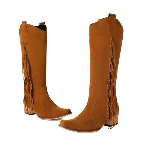 Shoes Fashion Boots Woman Sexy Thigh High Heels High Sexy Boots-Women Round Toe Punk Over-the-Knee Stiletto Ladies Med Rub