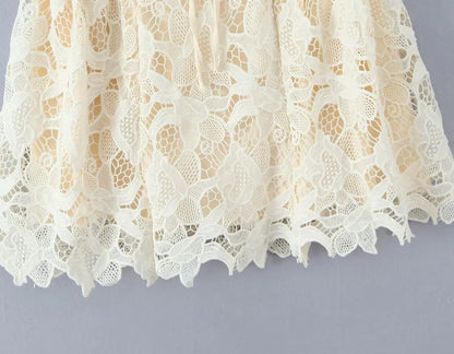 Black Beige Lace Sling Mini Dress Women Summer Club Party Sexy Robe