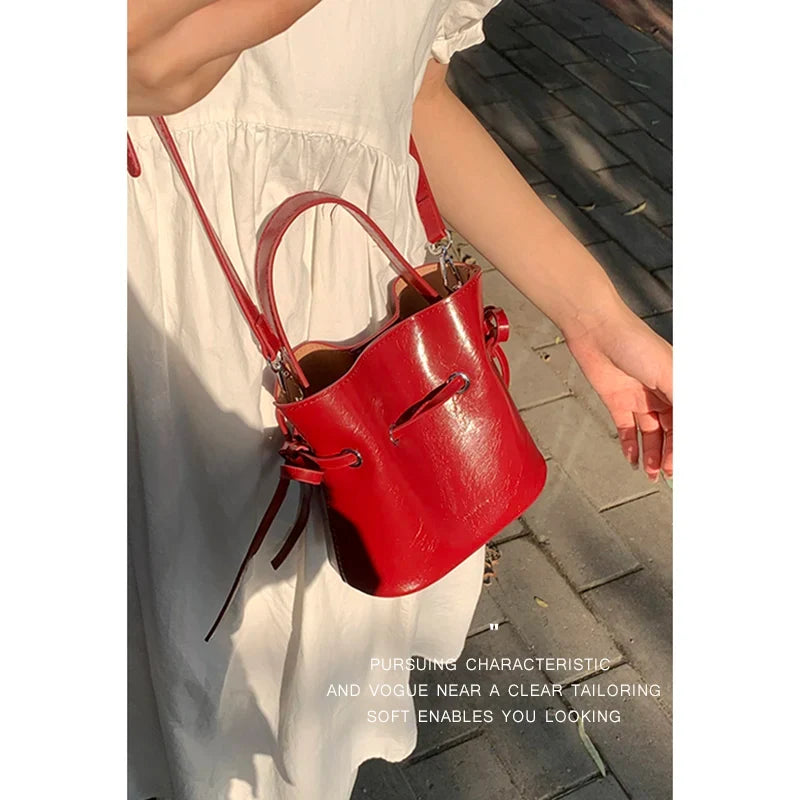Summer Crossbody Women Fashion Korean Bucket Bag Multi Functional Handheld Small Carrying Bags