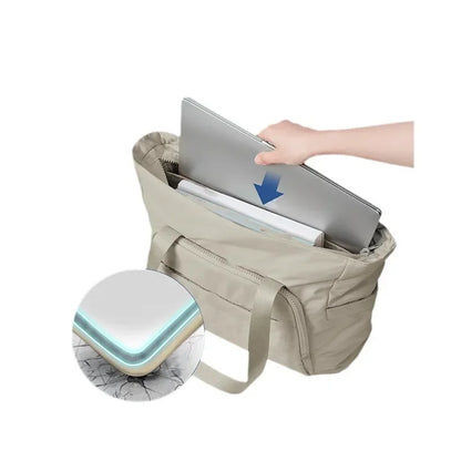 Women's Travel Tote Bag Leisure Fashion Large Capacity Commuting Gym Shoulder Bag Female Simple Mommy Go Out Handbags