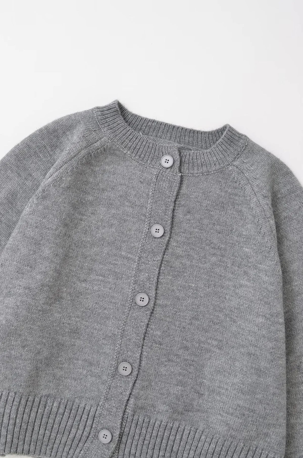 Solid Cropped Cardigan Sweater Women Autumn Long Sleeve O Neck Single Breasted Jumpers New Casual Fashion Knitted Outerwear