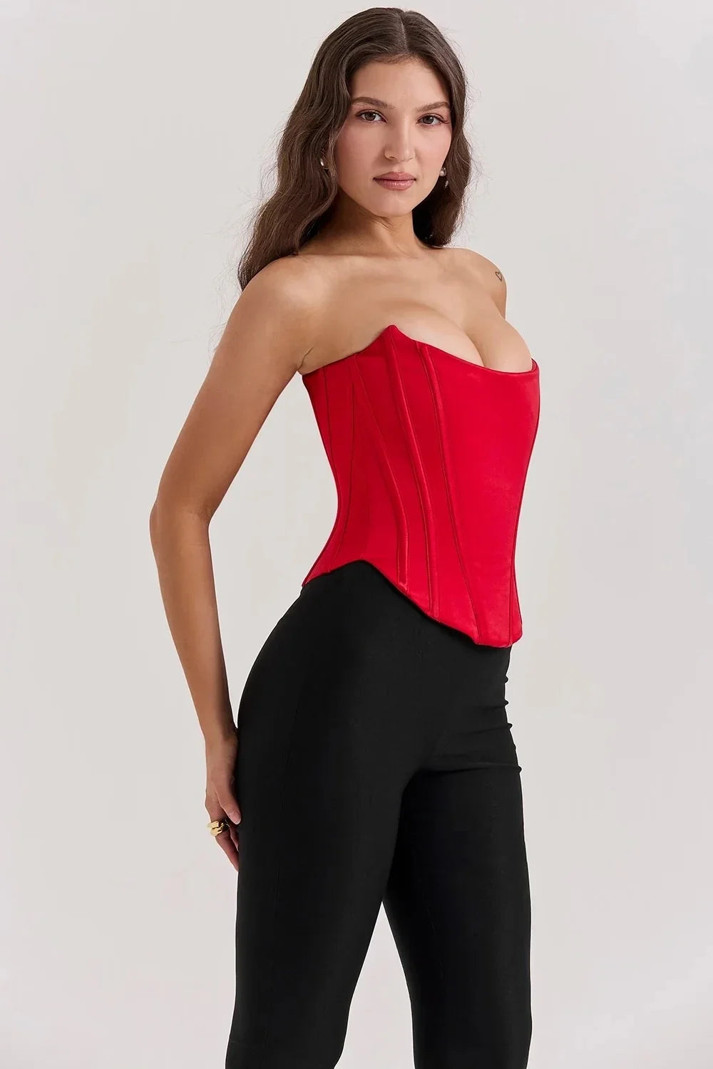 Strappy Backless Mini Strapless