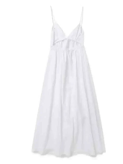Spaghetti Strap Low Open Back Tiered Maxi Dress