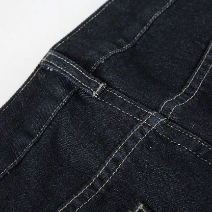 Basic Low Rise Straight Jeans Streetwear y2k Letter Embroidery Baggy Denim Pants Women's Trouser Vintage 2000s Mom Jeans