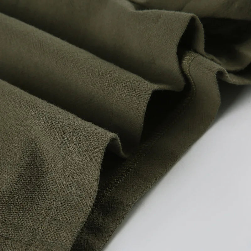 Summer Cotton Linen Short 2 Piece Sets for Women Sexy Spaghetti Strap Tops and Drawstring Short Sets Female Casual Matching Sets
