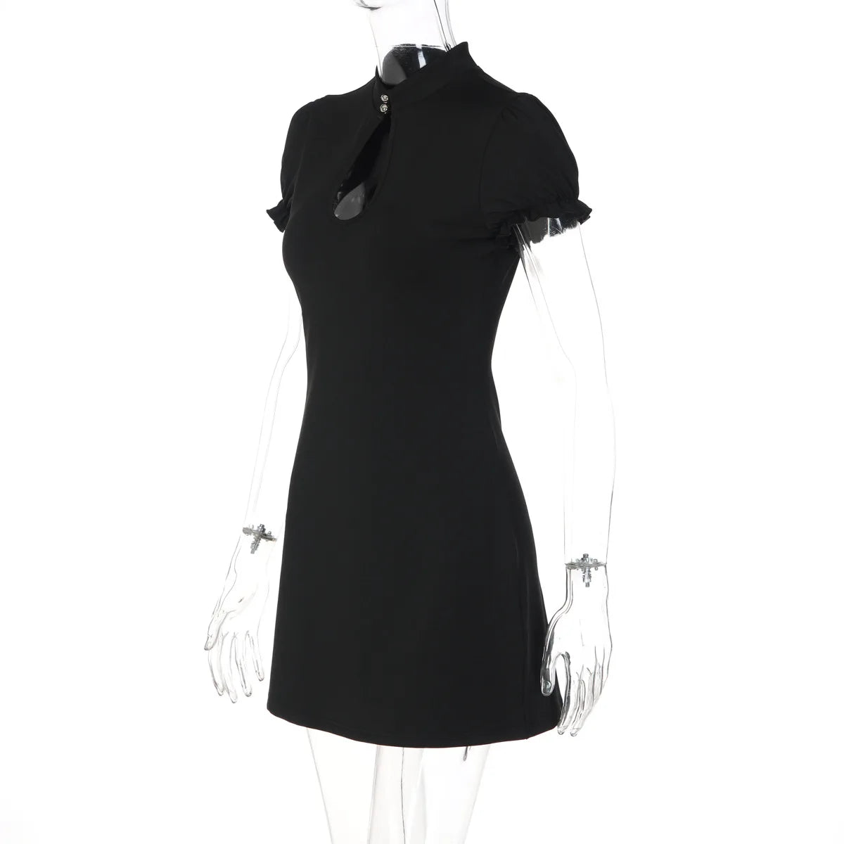 Club Dress for Women Spring New Sexy Slimming Low Cut Short Sleeve Party Dress