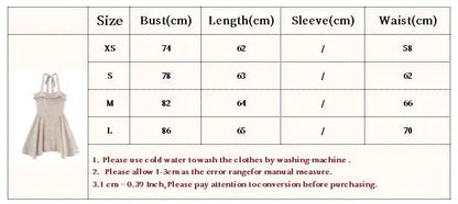 Summer New Khaki Plaid Fashion Short Dress High Waist A-line Hanging Neck Summer Dress Y2K Sweet Chic Woman Clothing