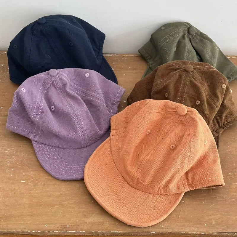 Japanese Retro Soft Brim Yuppie Men's Hat Summer Outdoor Leisure Sun Protection Street Trend Versatile Baseball Caps for Women
