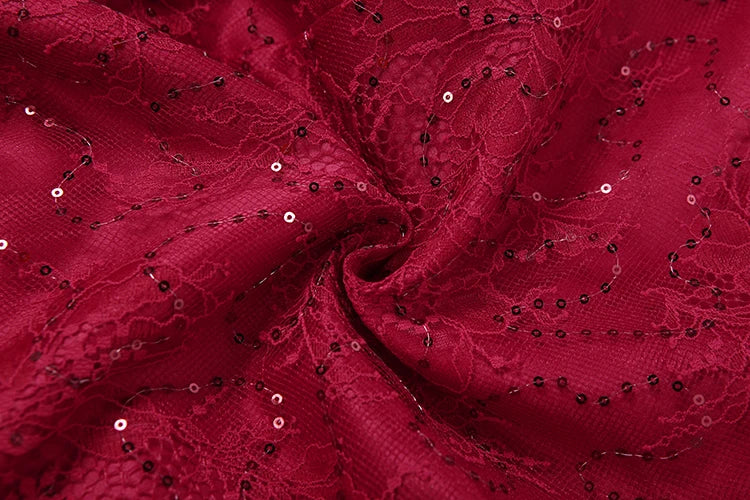 Puss Jacquard Dress +Mesh Puffy Skirt Women Sexy Noble Bow Sequin Sleeveless Halter Backless Stretch Birthday Party Suits