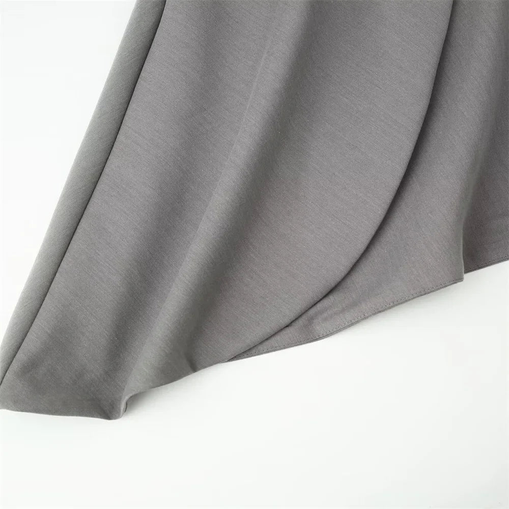 Stylish Irregular Casual Skirt Women Solid Commuting High-Waisted Irregular Layered Skirt Spring Summer New Street Skirt