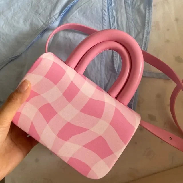 2024 New Women Fashion Fairy Plaid Shoulder Bag All Match Elegant Office Lady Handbag Casual Y2k Aesthetic Trendy Crossbody Bags