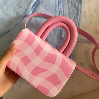 2024 New Women Fashion Fairy Plaid Shoulder Bag All Match Elegant Office Lady Handbag Casual Y2k Aesthetic Trendy Crossbody Bags