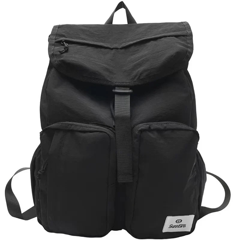 Y2k Fashion Backpack Women Large Capacity Simple Ultralight University School Bag Korean Casual Outdoor Camping Bag Female