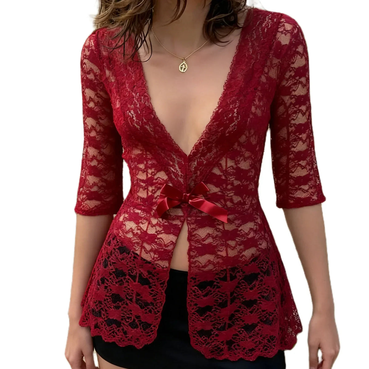 Women Lace Trimmed Satin Robe and Nightgown Set Sleeveless V-neck Chemise with Matching Shorts Sleepwear Set