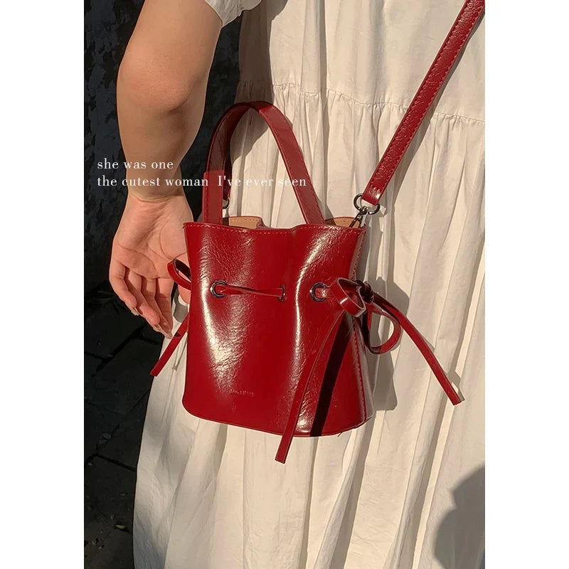 Summer Crossbody Women Fashion Korean Bucket Bag Multi Functional Handheld Small Carrying Bags