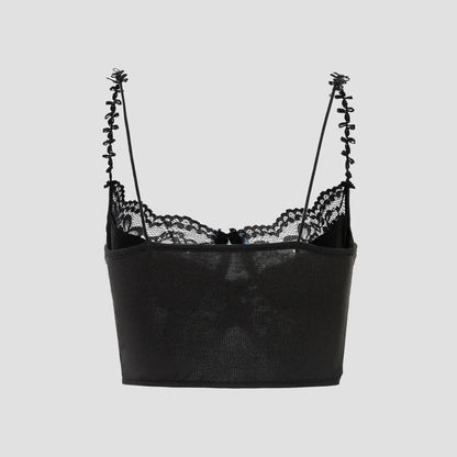 Spice Girls sexy wind new lace ins style sweet and spicy sexy collision bow fishbone small suspenders