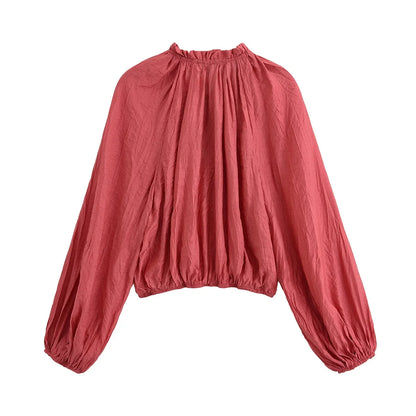 Casual Style Wrinkle Shirt Women's Top+high Waist Long Skirt Women Set 2pcs Fashion Boho Beach Spring Summer Outfits