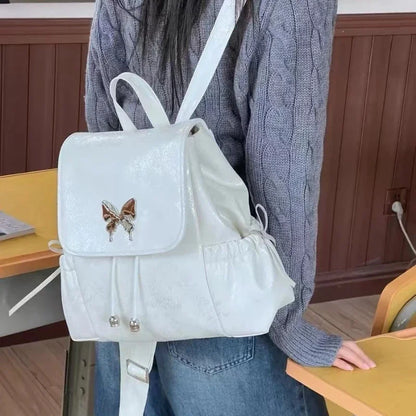 Fashion Chic All Match Women Backpack Sweet Backpack Casual Trendy Schoolbags Y2k Aesthetic Korean Simple Backpacks for Students
