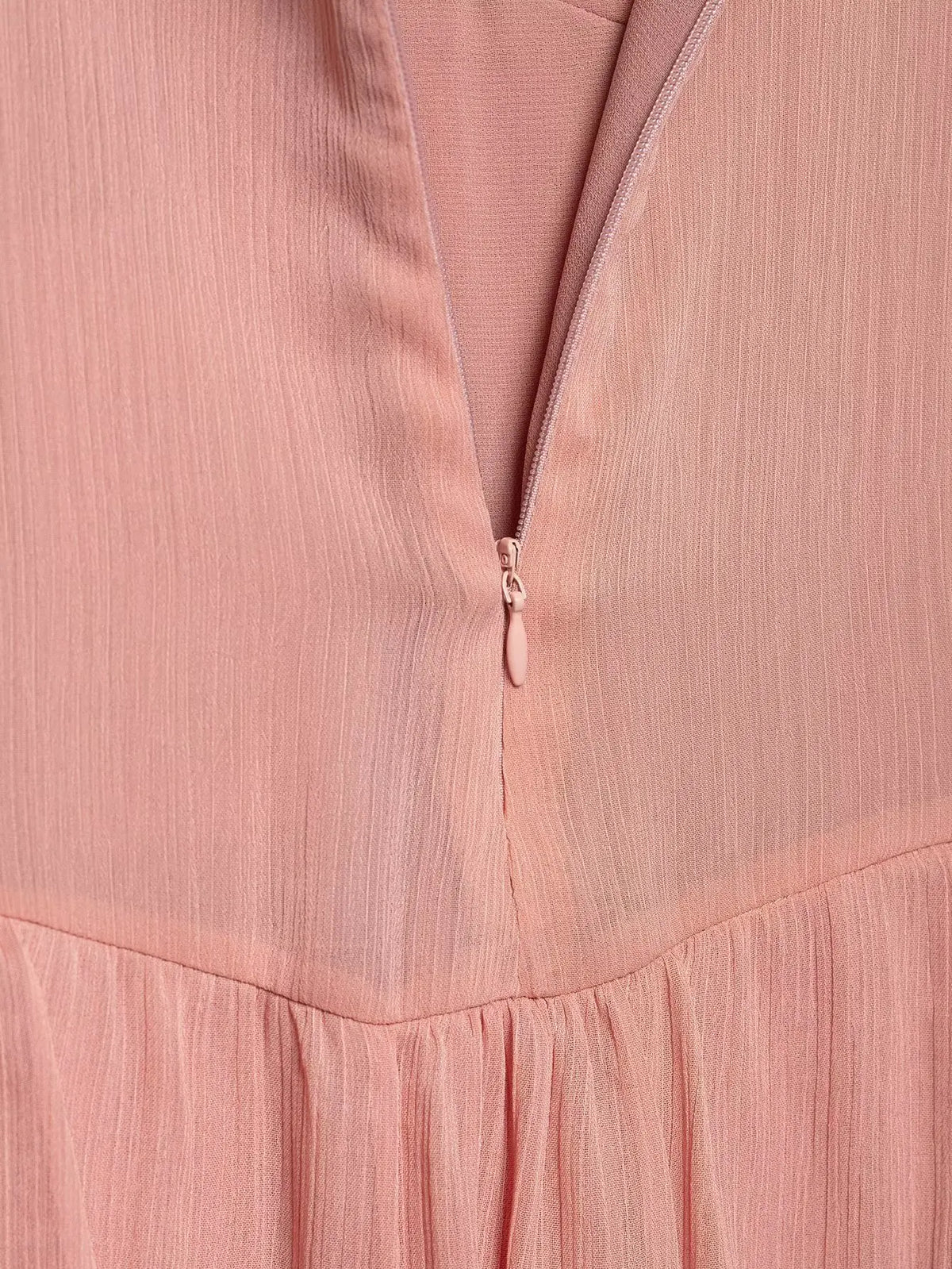 Women's Sweet Chic Suspender Dress Pink Solid Layered Zipper Mini Dress Fashion Spring Summer Holiday Beach Party Dress