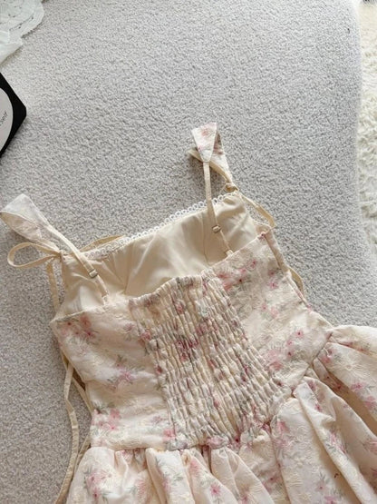 New Korean Style Sweet Kawaii Strap Dress Women Chic Design Y2k Slim Fashion Mini Dress Japanese Cute Casual High Street Outfits
