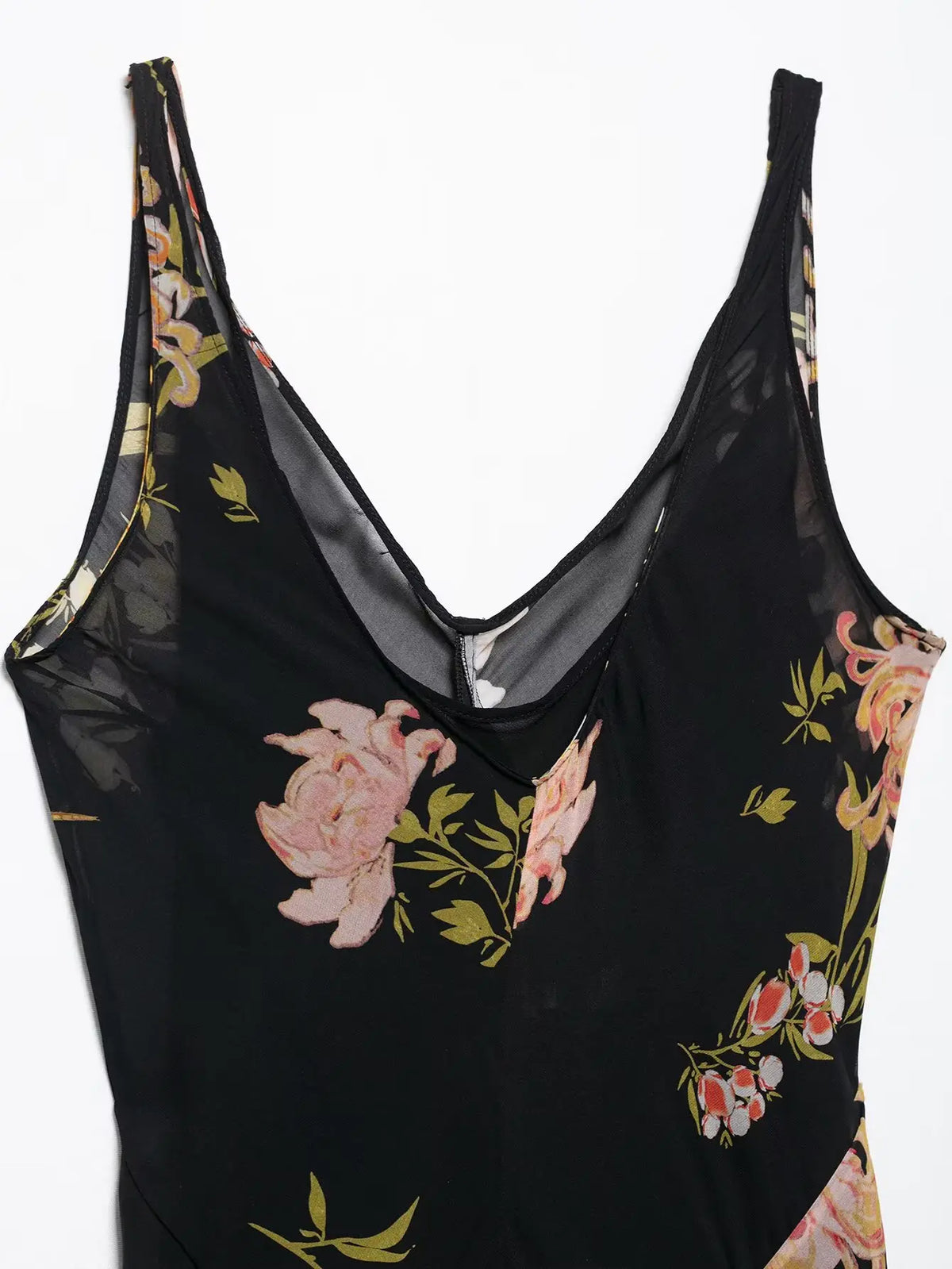 Women's Summer V-Neck Sleeveless Midi Dress Female Sexy Printed Pleated Decoration Sling Waist Evening Party Dress