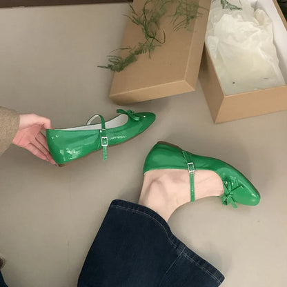 New Women Flat Shoes Fashion Shallow Ladies Casual Soft Mary Jane Shoes Outdoor Dress Flat Ballet Shoes
