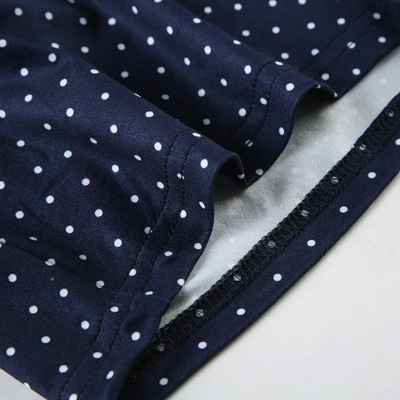 Dot Print V-neck Halter Camisole Top and A-line Layered Skirt Suit Fashion Sexy Women Backless Summer Two Piece Set