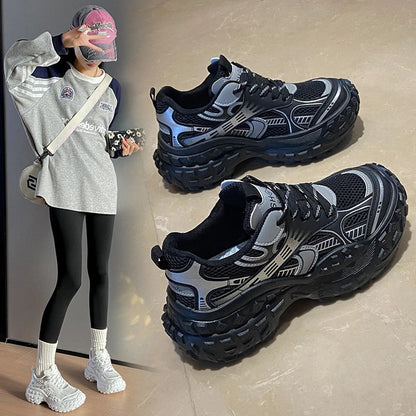 New Fashion Winter Flat Women's Casual Versatile for Leisure Thick Sole Sport Shoes Breathable High Quality Running Shoes