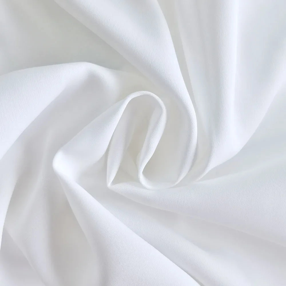 White Elegant A-line Mini Dress Women 2025 New Spring Square Collar Long Sleeve Vestidos High Waist Casual Fashion Short Dresses