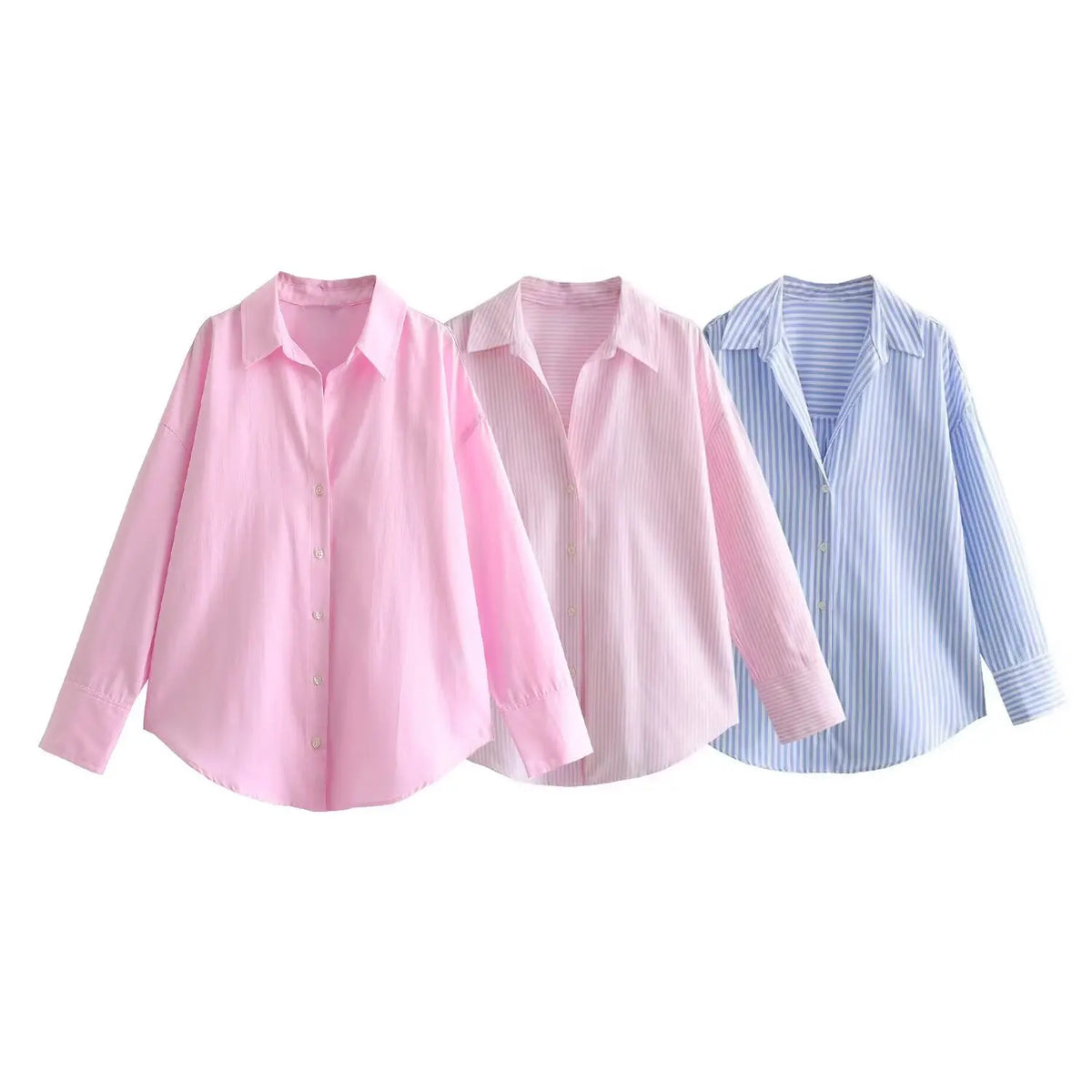 Oversized Fashion Shirt Blouse Women Summer Autumn Long Sleeve Loose Casual Shirts Tops Office Lady Streetwear Outfits