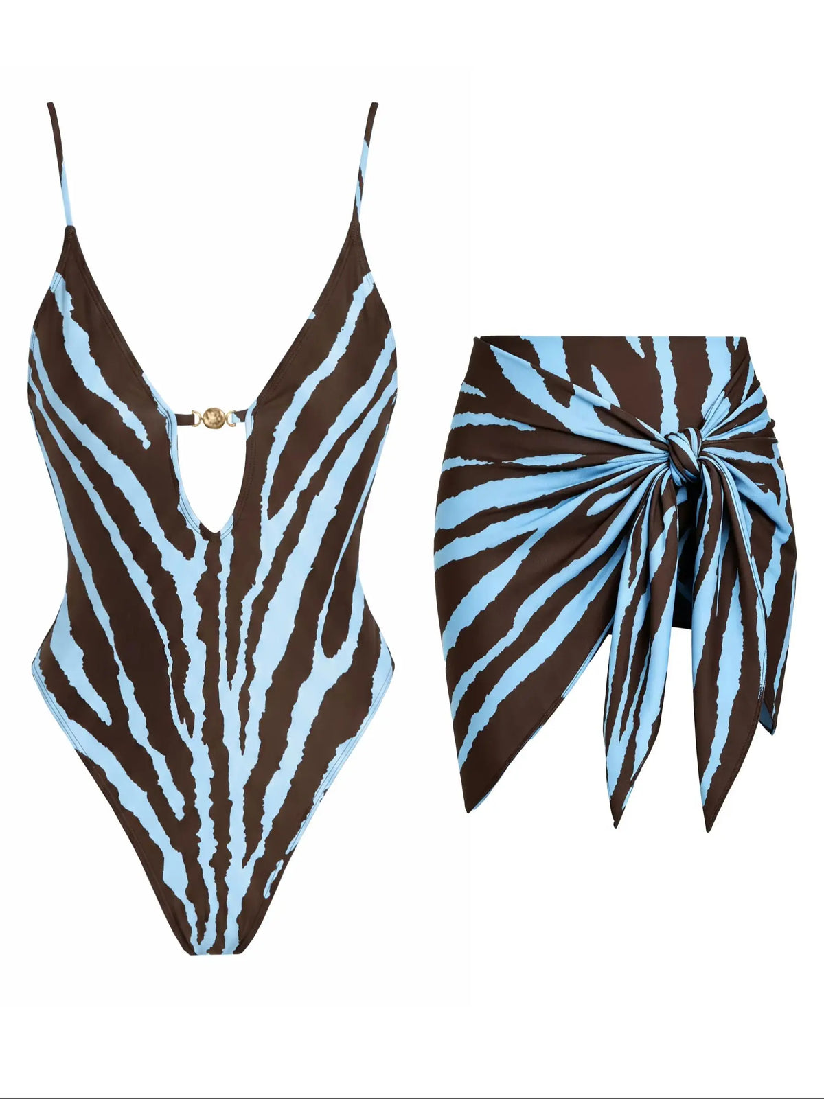 Deep V One Piece Cut Out Swimwear Women Halter Monokini High Leg Swimsuit Sexy Slimming Resort Wear Bathing Suit Bodysuit Summer